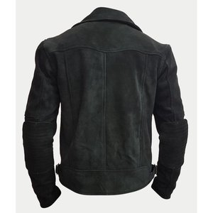 Nouvel arrivage de veste en cuir véritable pour hommes, tricotée solide, décontractée, style fermeture éclair, coupe ajustée de Grand Power Industries - Product Image 4