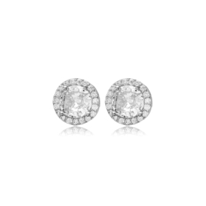 Bijoux en argent sterling 925 boucles d'oreilles en pierre de zircon de style rond en gros fabriqués à la main - Product Image 4