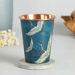 Black Copper Glass Stylish Set Of 2 For Wine Drink Clubs Cafe Decor Elegant Barware Premium Gifting And Modern Dining Use - Product Image 1