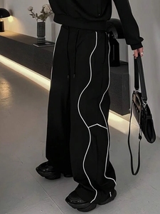 กางเกงทรงหลวมสไตล์สตรีทสำหรับผู้ชายกางเกงทรงหลวมพิมพ์ลายกางเกงสกี - Product Image 6