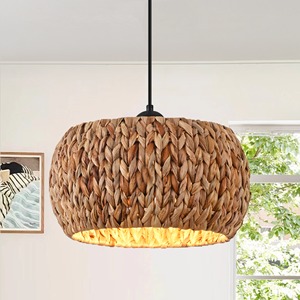 Pantalla de jacinto de agua moderna a precio de fábrica para adornos del hogar lámparas de techo tejidas de alta calidad - Product Image 1