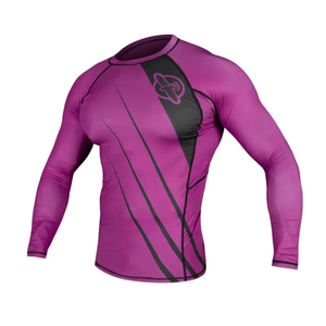 Conjuntos de Rashguards de BJJ Personalizados para Hombre, Transpirables, 100% Poliéster, Cuello en V, Secado Rápido, Logotipo Frontal, Protección UV Antibacteriana - Product Image 1