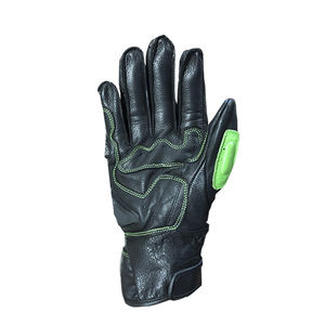 Gants de moto à doigts entiers de haute qualité écran tactile en cuir robuste Compatible pour les sports de plein air et les courses pour le cyclisme - Product Image 2
