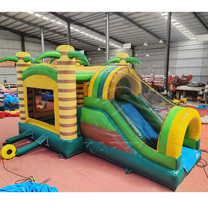 Castillo inflable de PVC para exteriores, casa de brinco para niños, tobogán inflable con diseño de dibujos animados personalizado, trampolín inflable para alquiler en fiestas - Product Image 1