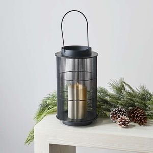 Farol Rústico de Hierro Negro para Decoración de Pasillos, con Aspecto Tradicional y Luz Ambiental Suave - Product Image 4