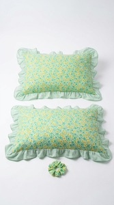 Housse de coussin rectangulaire moderne à volants floraux, tissée 3D, en mélange de coton respirant, pour hôpital, maison, hôtel, décoration de lit, mignonne - Product Image 6