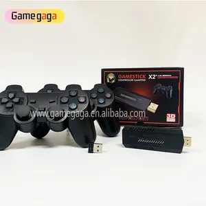 X2 Game Stick 4K GD10 Plus YE Console de jeu vidéo rétro HD 64GB 30000 Mini Console de jeu classique pour PSP/N64/PS1 GD10