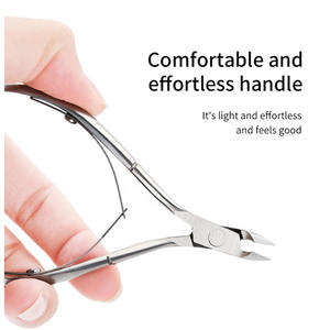 Pince à cuticules en acier inoxydable de qualité professionnelle pour les soins des ongles et des doigts L'art de la maîtrise de la manucure avec pinces à cuticules - Product Image 5