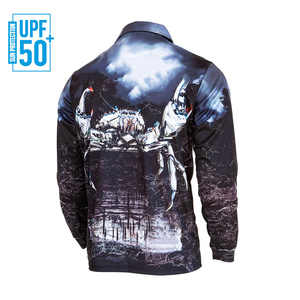 เสื้อโปโลตกปลาผู้ชายไซส์ใหญ่สั่งทำพิเศษ ผ้าโพลีเอสเตอร์ 100% กันน้ำ UPF50+ แห้งเร็ว ระบายอากาศได้ดี สำหรับเล่นกีฬา ขายส่ง - Product Image 2