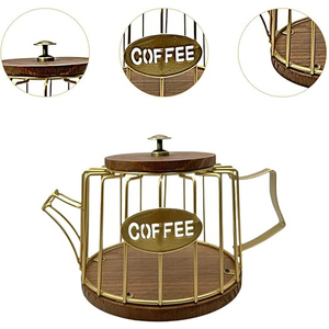 Paniers de rangement de vente directe d'usine de qualité supérieure ornements de salon cadeaux d'artisanat en métal en gros fournitures d'artisanat déco dorée - Product Image 2