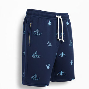 Pantalones Cortos de Algodón para Hombre, Bordados, con Botones, Cintura Alta, Transpirables, Ligeros, Ecológicos, Cómodos para Uso Diario - Product Image 3