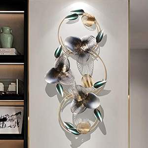 รูปปั้นเหล็กติดผนังแนวศิลปะสมัยใหม่พร้อมลายเส้นหนาและดีไซน์แอบสแตรกสำหรับตกแต่งบ้านอินเทรนด์ - Product Image 2