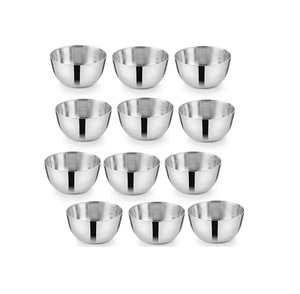 Bol de service en acier inoxydable assez spacieux servir des salades riz pâtes collations desserts soupes fruits plats multiples - Product Image 5