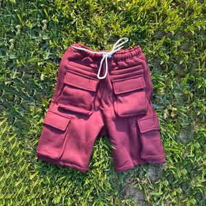 Short de sport d'été pour hommes sur mesure Short en molleton de coton pour hommes Short cargo multi-poches avec fermeture éclair Design Short cargo - Product Image 5