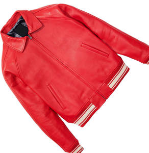 Veste en cuir Avirex de qualité supérieure pour homme Différentes couleurs disponibles Tailles personnalisées Meilleure vente Vestes en cuir brodées pour homme - Product Image 6