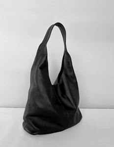 Large Women's <b>Hobo</b> Shopper Tote <b>Bag</b> Quality Soft Genuine <b>Leather</b> Crossbody Handbag Solid Color for Travel LHB-0127 - Product Image 1