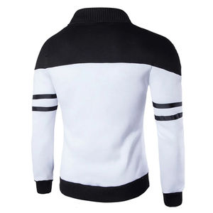 Vestes décontractées à fermeture éclair automne-hiver pour hommes Vêtements de sport patchwork Manteau à manches longues Mode Streetwear Vestes d'extérieur - Product Image 3