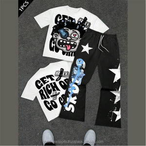 ชุดวอร์มถักนิตติ้งคุณภาพสูงสำหรับผู้ชาย OBSERVEX SPORTS OEM รุ่น Eco-Friendly สไตล์ฮิปฮอป หรูหรา พร้อมเสื้อยืดครอปด้านหน้าสำหรับวิ่งจ๊อกกิ้ง - Product Image 3