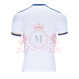 Camiseta de Fútbol Blanca con Cuello en V para Hombre, Manga Corta, Poliéster que Absorbe la Humedad, Corte Ajustado, Ropa Deportiva para Todas las Temporadas - Product Image 2