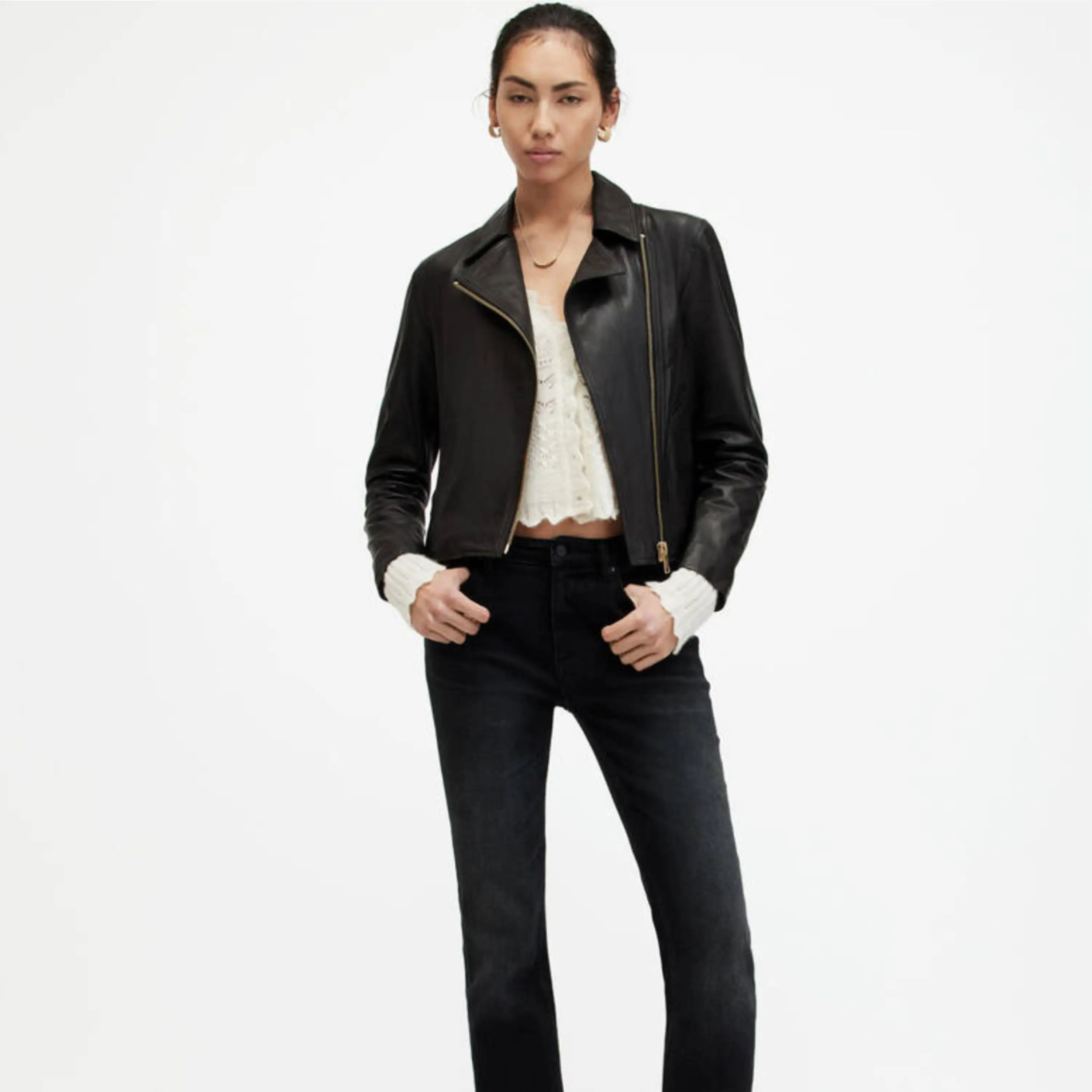 Оптовая продажа, Лидер продаж, женская кожаная куртка по индивидуальному дизайну, кожаная куртка по низкой цене