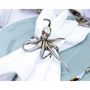 Porte-serviettes décoratif en forme de pieuvre, idéal pour les restaurants de fruits de mer, les hôtels, les complexes hôteliers et la présentation de table nautique, vente en gros en provenance d'Inde - Product Image 1