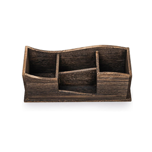 Rustic Wooden Desk Pen Holder Solid Wood Modern Design Eco-friendly Stackable Organizer for <b>Fountain</b> Pens Stylish Accessory - Product Image 2