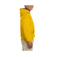 Sudadera con Capucha Amarilla Estampada Digitalmente Personalizada, Unisex, 100% Algodón, Mangas Largas, Ecológica, Estilo Urbano de Invierno, Talla Grande