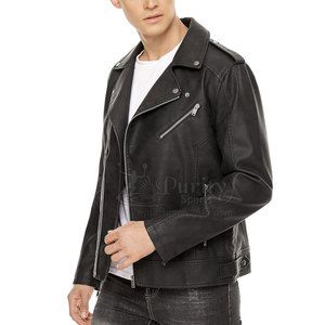 Prix de gros Vestes en cuir Vestes en cuir très vendues Hiver 2025 Nouveau style de vestes en cuir pour hommes - Product Image 4