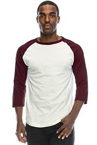 34 manga raglán dos colores venta al por mayor 50% Algodón 50% poliéster personalizado hombres poliéster algodón Casual OEM personalizado camiseta para hombres - Product Image 3