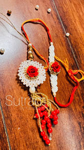 New Arrival 2024 Premium Quality Cute Handmade Thread Beads Bhaiya Bhabhi Designer Rakhi Combo <b>Set</b> for Raksha Bhandhan Festival - Product Image 5