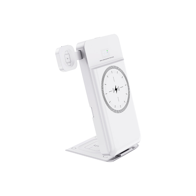 3-in-1 10000mah Li-Polymer CE Certified Multiple Device Phone Charging Station Magnetic Wireless PD22.5W QC18W 20W LED Indicator