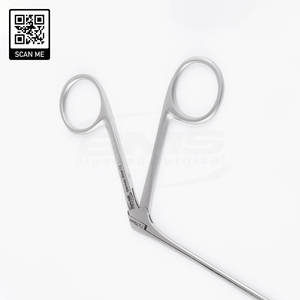 คีมจับเนื้อเยื่อคุณภาพสูง คีมจับเนื้อเยื่อแบบจระเข้ คีมจับเนื้อเยื่อแบบจระเข้สแตนเลส เครื่องมือผ่าตัดหู คอ จมูก ชุดเครื่องมือสำหรับการสอดใส่และถอดชิ้นเนื้อ - Product Image 4