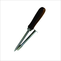 1CHARISMATECH Canule trocar en acier de 2 cm x 5 mm avec poignée métallique de 5 mm, instruments vétérinaires manuels pour chevaux