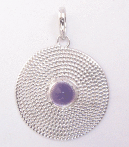 Shah Gems Women's Natural Amethyst Pendant in 925 Sterling Silver Bezel Setting Rose <b>Gold</b> <b>Number</b> Cartoon Pattern Charm Pendants - Product Image 2