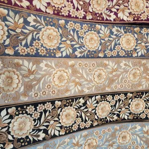 Robe de luxe perlée dentelle tissu soudanais femmes toub en gros durable en utilisant du coton français à bas prix - Product Image 1