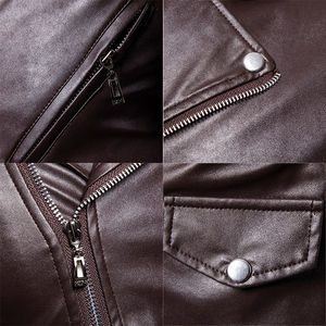 Veste en cuir pour homme de qualité supérieure, impression personnalisée sur le devant, nouveau design de saison, imperméable, dernier design tendance - Qualité - Product Image 5