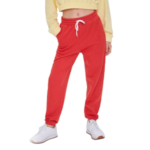 กางเกงจ็อกเกอร์เอวผ้าฟลีซ300แดงของผู้หญิงกางเกงจ็อกเกอร์สำหรับสวมใส่ในฤดูหนาวบริการ OEM - Product Image 1