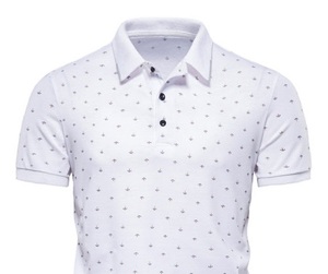 Polos profesionales para hombre con estampado personalizado Estilo informal Tela elástica ligera Patrón sólido Mangas cortas - Product Image 4