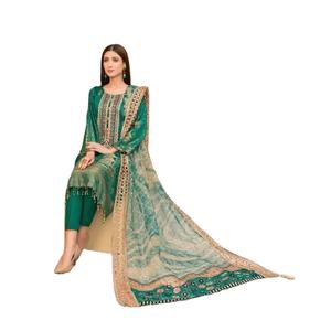 Diseñador verano Salwar Kameez para damas étnicas indias trajes de césped cosidos paquistaníes ropa informal de 3 piezas 2023 nueva moda ODM - Product Image 1