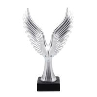 Design de luxe sculpté à la main pierre naturelle marbre métal noir objet, sculpture artisanale en aluminium à bas prix