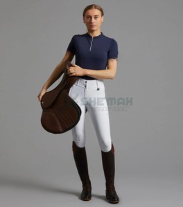 Camiseta Deportiva de Equitación para Mujer, Ligera, Transpirable, Elástica, Absorbente de Humedad, Cómoda para Montar a Caballo - Product Image 5