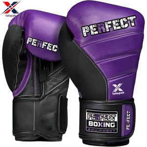 Gants de boxe professionnels en cuir avancés Logo de marque personnalisé Évacuation de l'humidité légère pour athlète Boucle de crochet réglable - Product Image 2