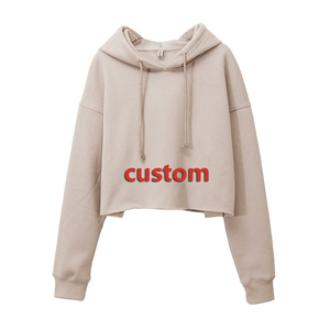 เสื้อฮู้ดทรงครอปสำหรับผู้หญิงกำหนดเองได้ - Product Image 1