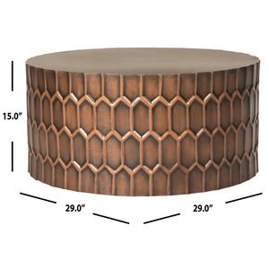 Mesa de Centro de Metal Martillado Grande y Elegante, Mesa de Centro de Metal Moderna y Ecológica, Muebles de Sala de Estar, Diseño Artesanal - Product Image 3