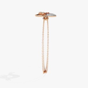 Luxury High Quality 10k 14k Rose Gold Moissanite and Natural Diamond <b>Bracelet</b> Hot Sale Women's Jewelry <b>Charms</b> - Product Image 3