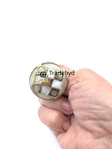 Perillas de cajón minimalistas de calidad premium hechas a mano con incrustaciones de perlas madre únicas para armario de cocina muebles de comedor - Product Image 3