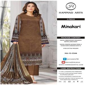 Trajes de césped para mujer bordados de alta calidad con estilo, vestidos informales indios y paquistaníes de inspiración étnica, copia maestra - Product Image 2