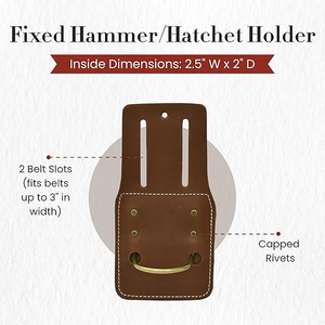 New Durable <b>hammer</b> holder Custom Logo <b>Hammer</b> Holder Premium Quality <b>Hammer</b> Holder PU Leather Tool <b>Loop</b> For Promotional Use - Product Image 2