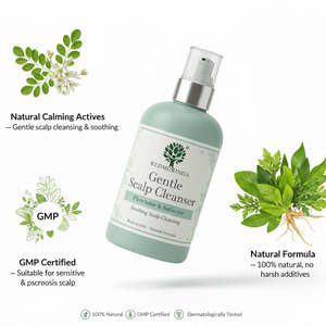 Shampoo naturel RedMoringa à pH équilibré 300ml pour un nettoyage quotidien doux du cuir chevelu, étiquette privée OEM - Product Image 3