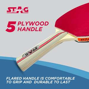 STAG ICONIC Ensemble de tennis de table d'extérieur, raquettes en bois résistantes aux intempéries, balles à picots longs, certifié ITTF pour l'intérieur/l'extérieur - Product Image 5